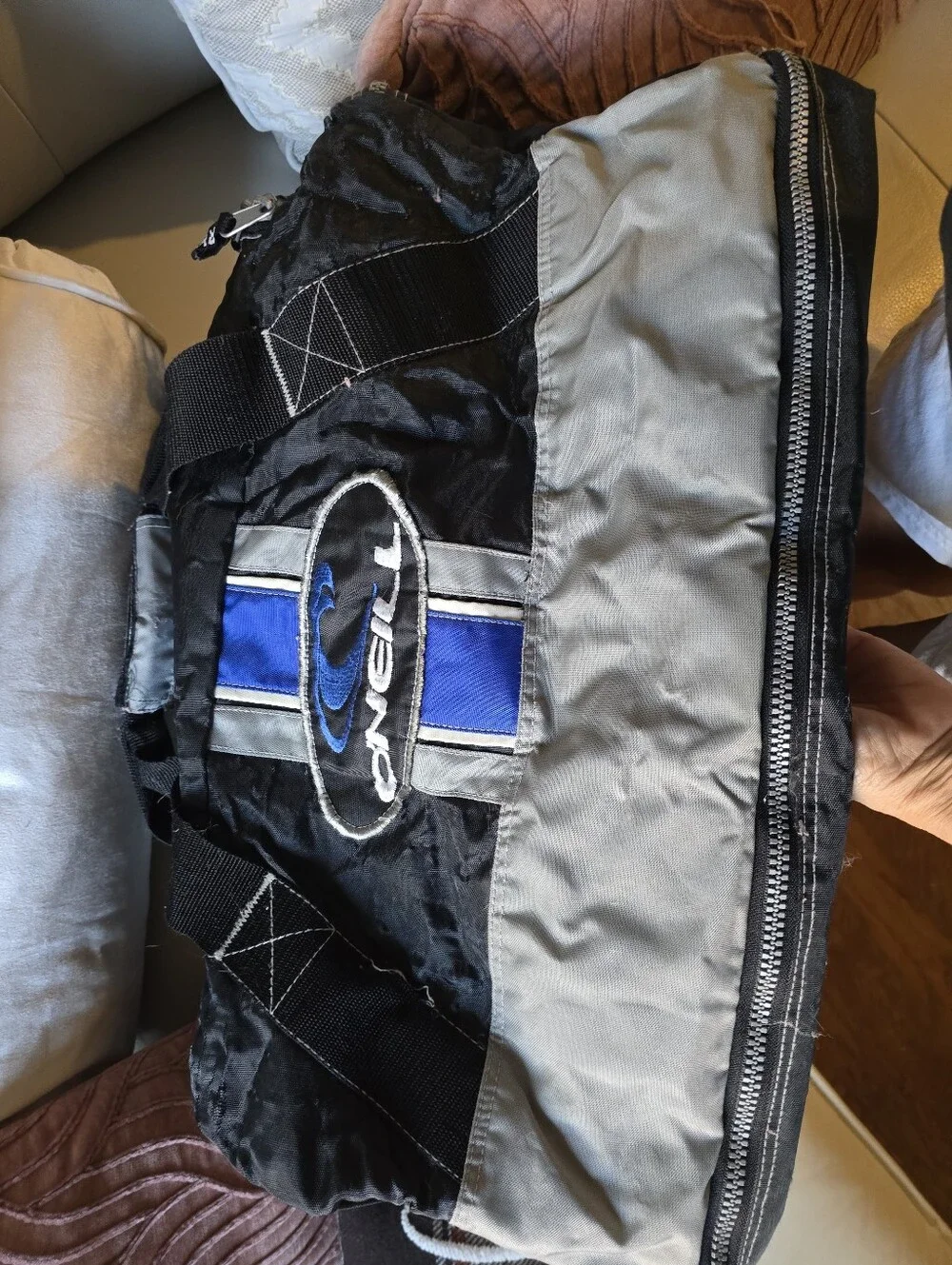 O'Neill Vintage, Rare Black & Blue Duffel Bag